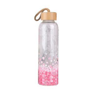 Eco Borosilicate Glass Cup with Bamboo Lid & Straw – Leakproof & Stylish