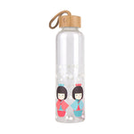Eco Borosilicate Glass Cup with Bamboo Lid & Straw – Leakproof & Stylish