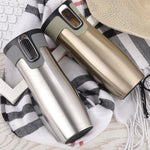 Shopall Nest Vacuum Insulated Stainless Steel Travel Mug – Thermal Water Bottle for Hot & Cold Drinks,