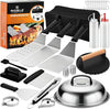 27PCS Griddle Accessories Kit for Flat Top Grill – Spatulas, Dome & Press