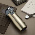 Shopall Nest Vacuum Insulated Stainless Steel Travel Mug – Thermal Water Bottle for Hot & Cold Drinks,