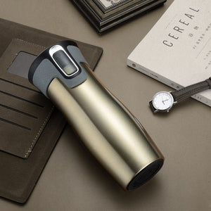 Shopall Nest Vacuum Insulated Stainless Steel Travel Mug – Thermal Water Bottle for Hot & Cold Drinks,