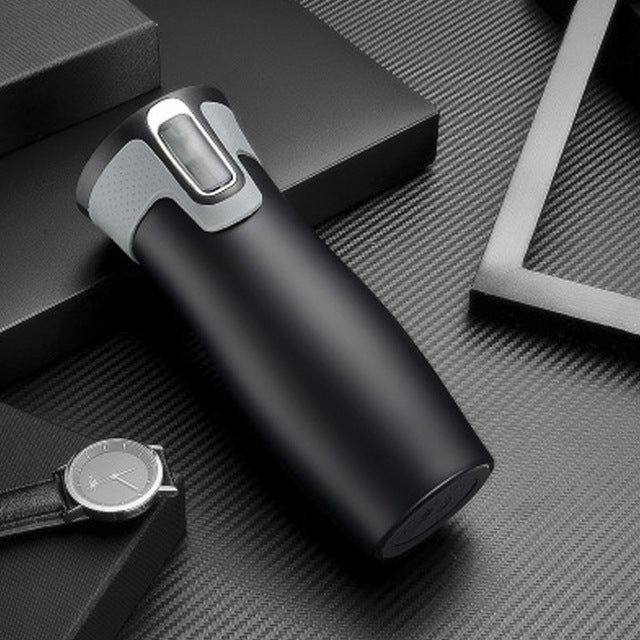 Shopall Nest Vacuum Insulated Stainless Steel Travel Mug – Thermal Water Bottle for Hot & Cold Drinks,