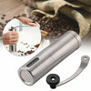 Grind fresh coffee or pepper with this stainless steel hand-crank conical burr mill. Portable, precise, and perfect for kitchen or travel. USA quality design.