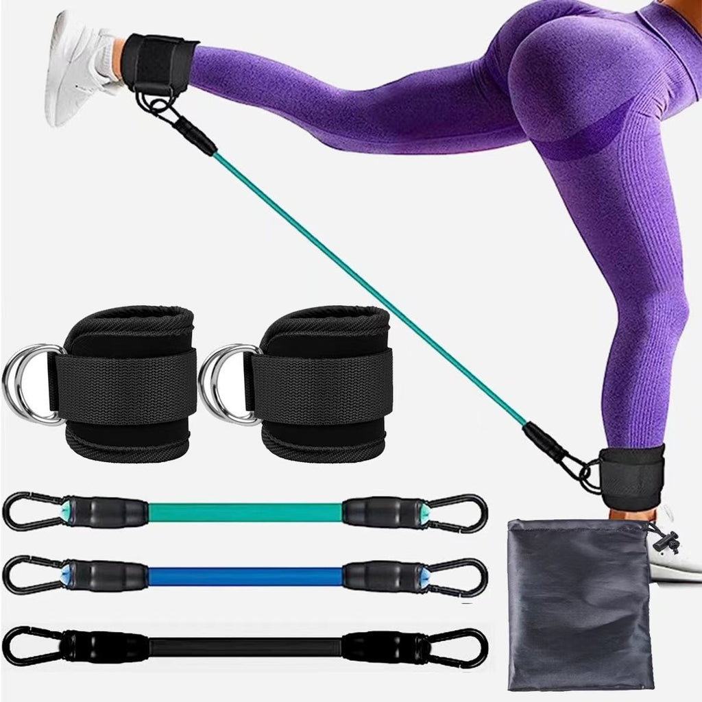 Ankle Strap Resistance Bands – Adjustable Leg & Glute Trainer for Home Gym, Yoga & CrossFit