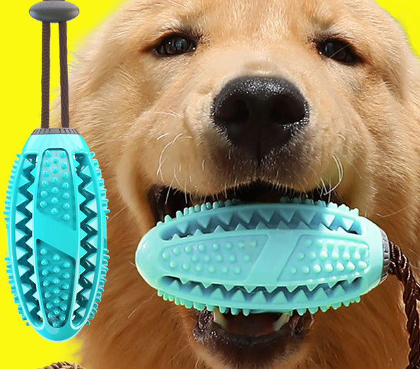 Interactive Dog Suction Cup Chew Toy – Tartar Remover & Tug-of-War Ball for Dental Health & Energy Relief