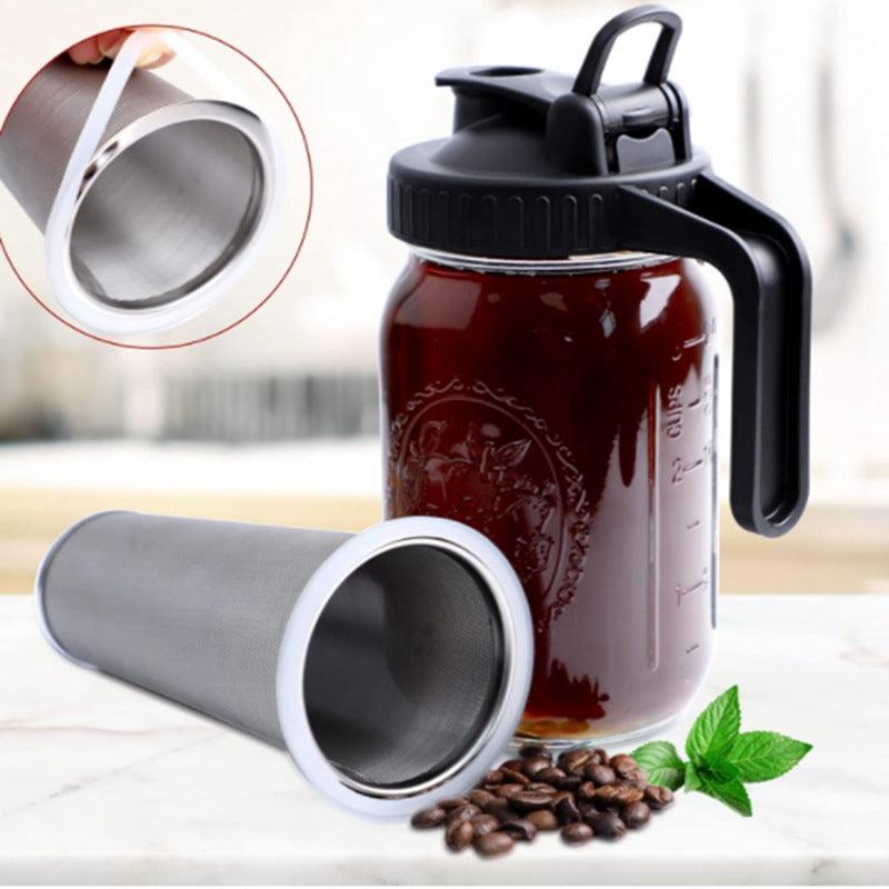 Brew your favorite coffee with precision using our Coffee Pot Pour Spout Handle equipped with a high-quality stainless steel screen filter. Designed to fit standard Mason scale cups, this coffee accessory is perfect for pour-over coffee lovers looking for a smooth, mess-free experience.

✔️ Premium Quality – Made for USA kitchens
✔️ Non-toxic &amp; Food Grade Materials
✔️ Durable Stainless Steel Filter – Rust Resistant
✔️ Ergonomic Anti-Slip Handle – Easy Pouring
✔️ Reusable &amp; Eco-Friendly – No paper fi