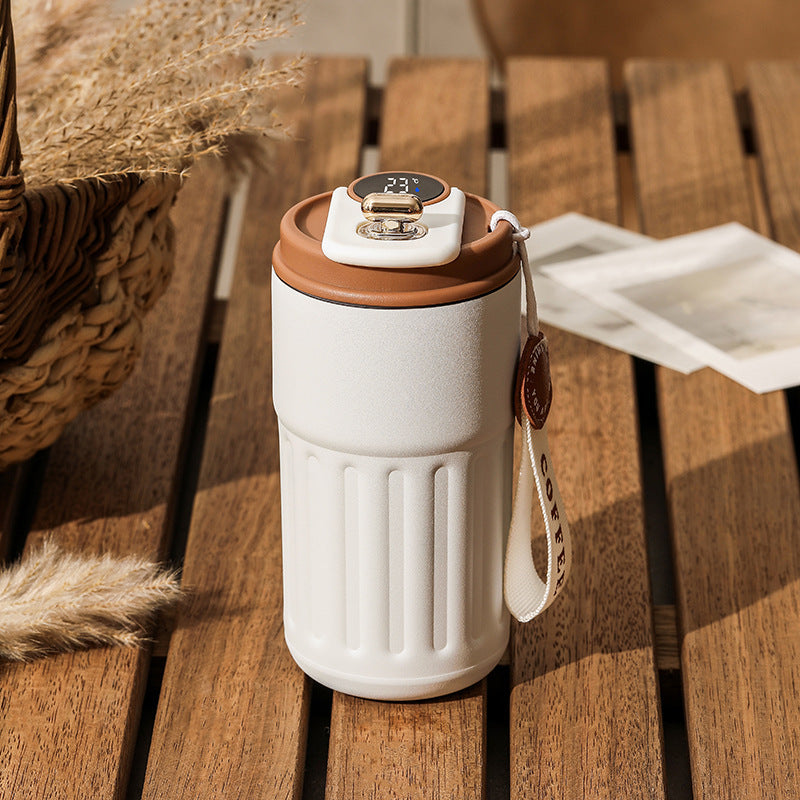 - Smart Digital Thermal Bottle with LED Temperature Display – Stainless Steel Flask for Hot & k is ideal for keeping your beverages at the perfect temperature. Whether you need a travel coffee bottle for work, an eco-friendly stainless steel flask for the gym, or a temperature display bottle for your daily hydration—this smart thermal bottle has you covered.

Key Features:
- 450ml vacuum insulated mug
- LED water bottle with real-time temperature display
- Hot and cold beverage container for every adventure