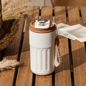 - Smart Digital Thermal Bottle with LED Temperature Display – Stainless Steel Flask for Hot & k is ideal for keeping your beverages at the perfect temperature. Whether you need a travel coffee bottle for work, an eco-friendly stainless steel flask for the gym, or a temperature display bottle for your daily hydration—this smart thermal bottle has you covered.

Key Features:
- 450ml vacuum insulated mug
- LED water bottle with real-time temperature display
- Hot and cold beverage container for every adventure